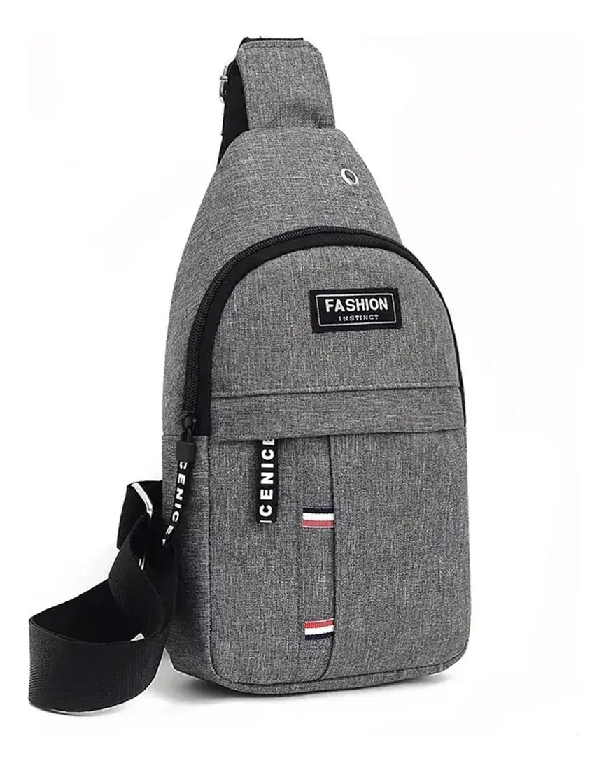 Pochete Bolsa Transversal Tiracolo Estilo Mensageiro - Cinza